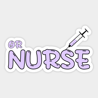 Operating Room (OR) Nurse, Perioperative Nurse Purple Sticker